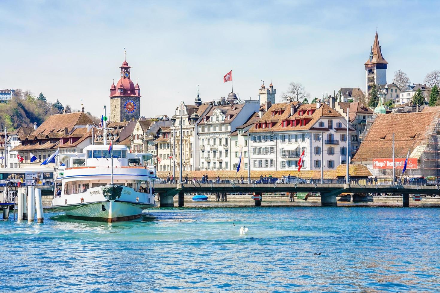 centro storico di luzern, svizzera, 2018 foto