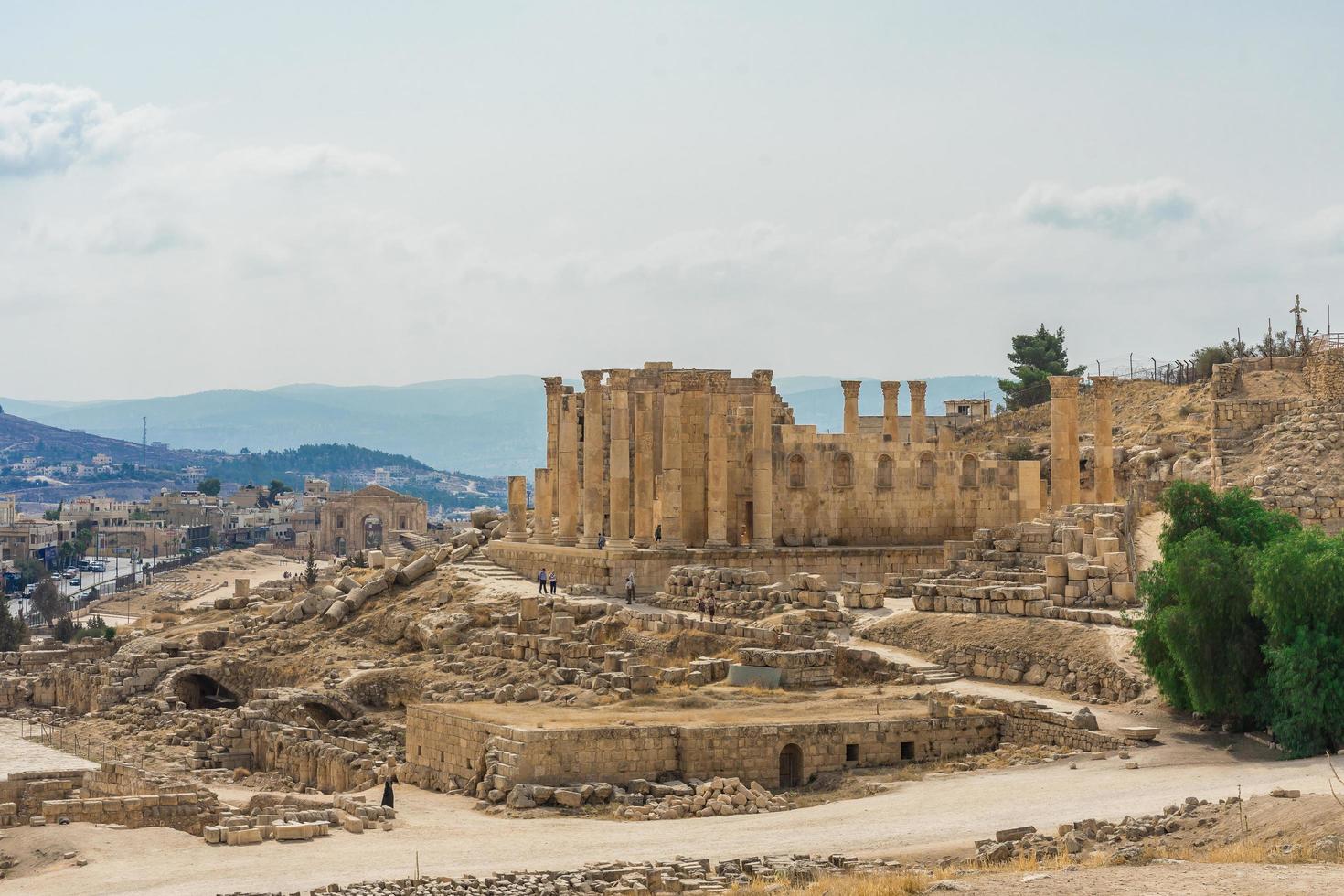 tempio di artemide a gerasa, l'attuale jerash, giordania foto