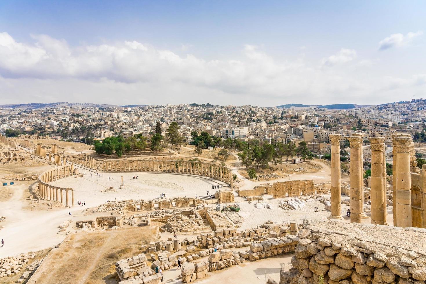 forum in gerasa, attuale jerash, giordania foto