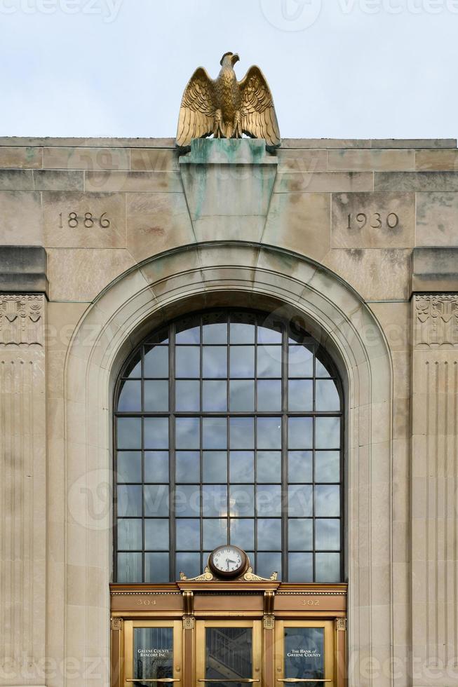 storico arte deco edificio a 302 principale strada nel uccisione di gatto, nuovo york. foto