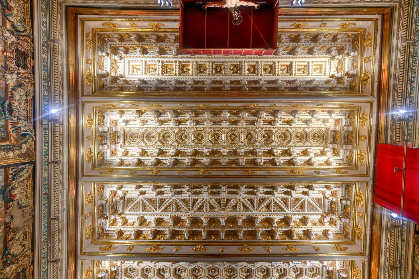 segovia, Spagna - nov 27, 2021, antico architettura soffitto di Cattedrale di segovia interno Visualizza nel Spagna. foto