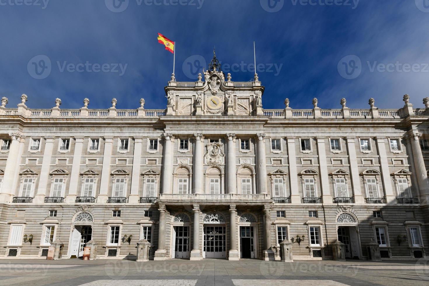 il reale palazzo palacio vero nel Madrid, Spagna durante inverno. foto