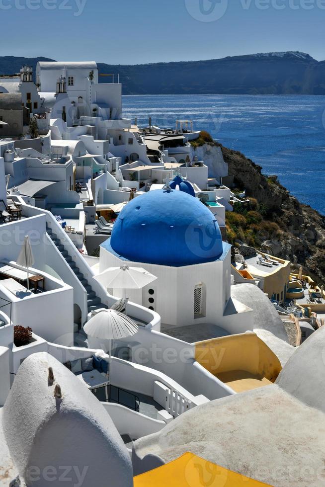 il santo spyridon santo ortodosso Chiesa su il greco isola di santorini. foto