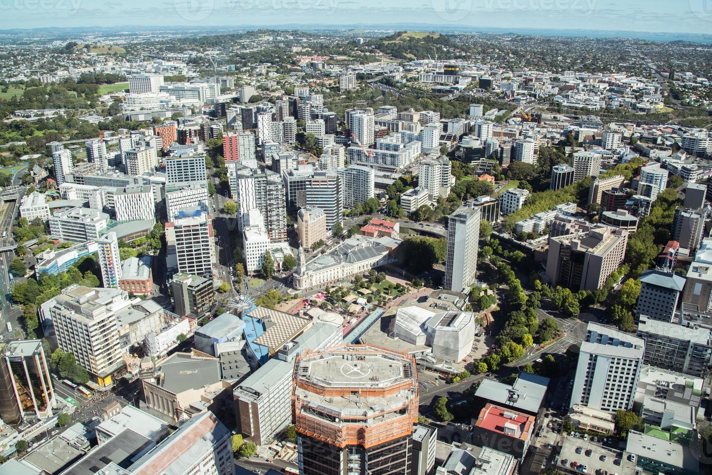 Auckland città Visualizza a partire dal il superiore di Auckland cielo Torre, nord isola, nuovo zelanda. foto