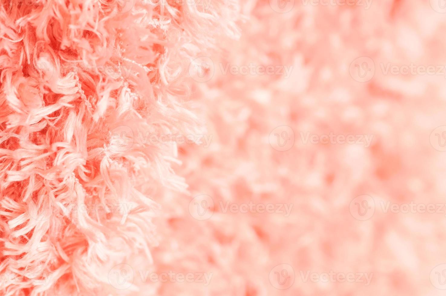 Close up morbido tappeto di cotone rosa foto