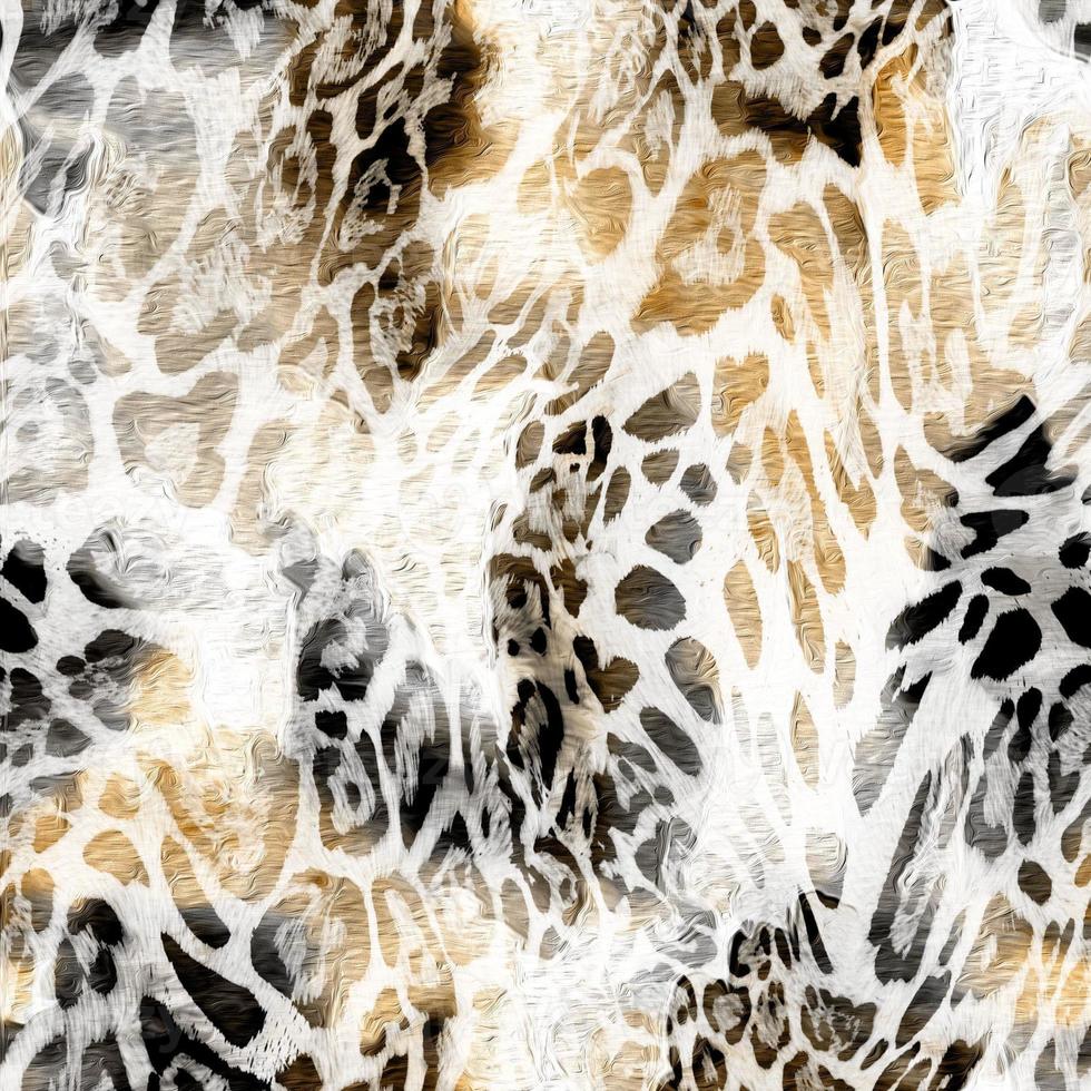 senza soluzione di continuità astratto colorato leopardo modello, acquerello effetto leopardo pelle. foto