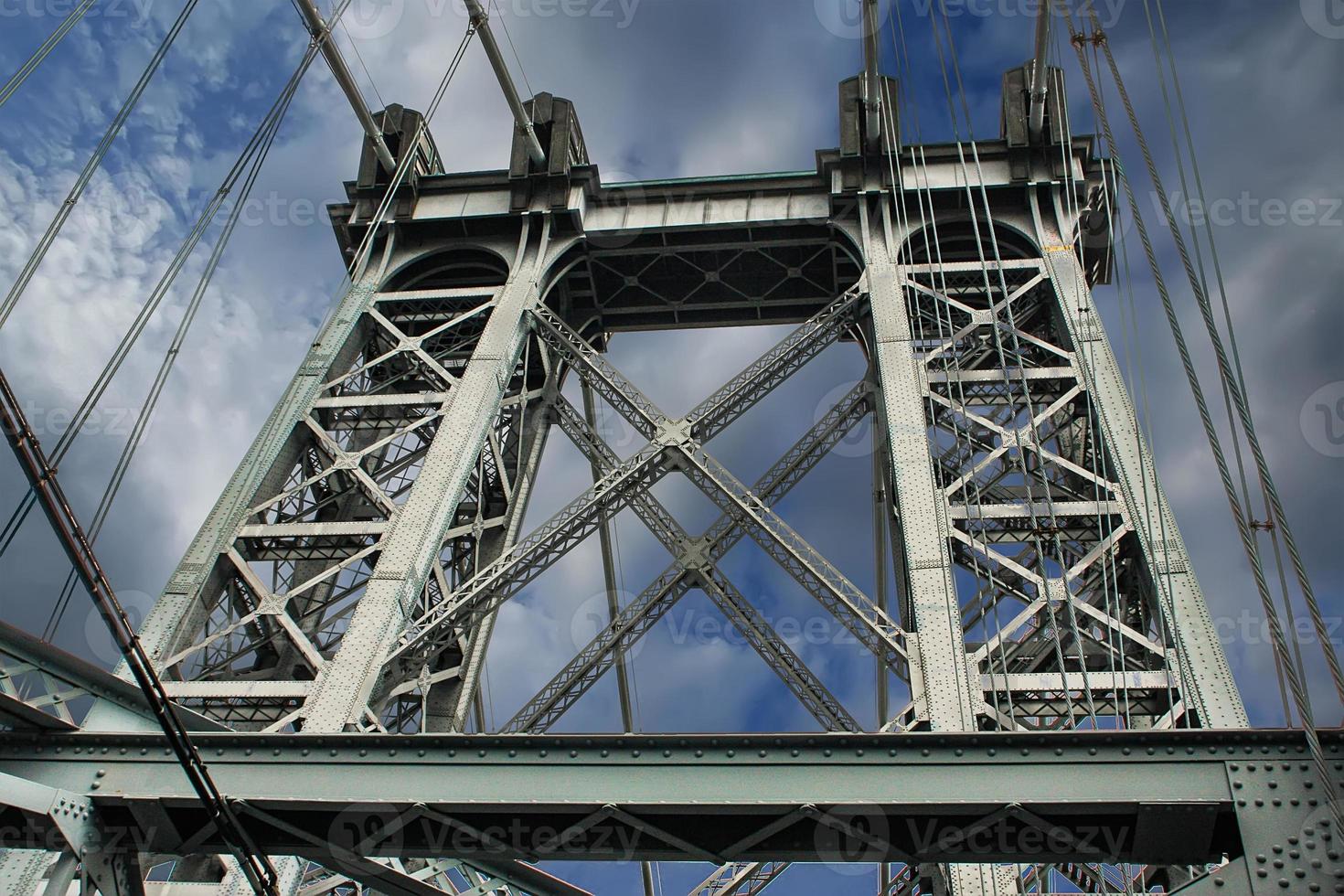 ponte di wiliamsburg a new york city foto