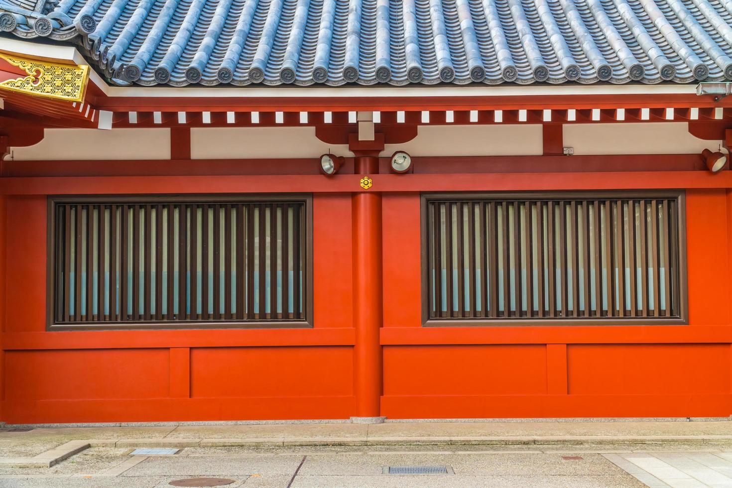 Tempio di sensoji nella zona di asakusa, tokyo, giappone foto