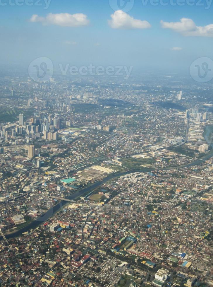 vista del paesaggio urbano di bangkok foto