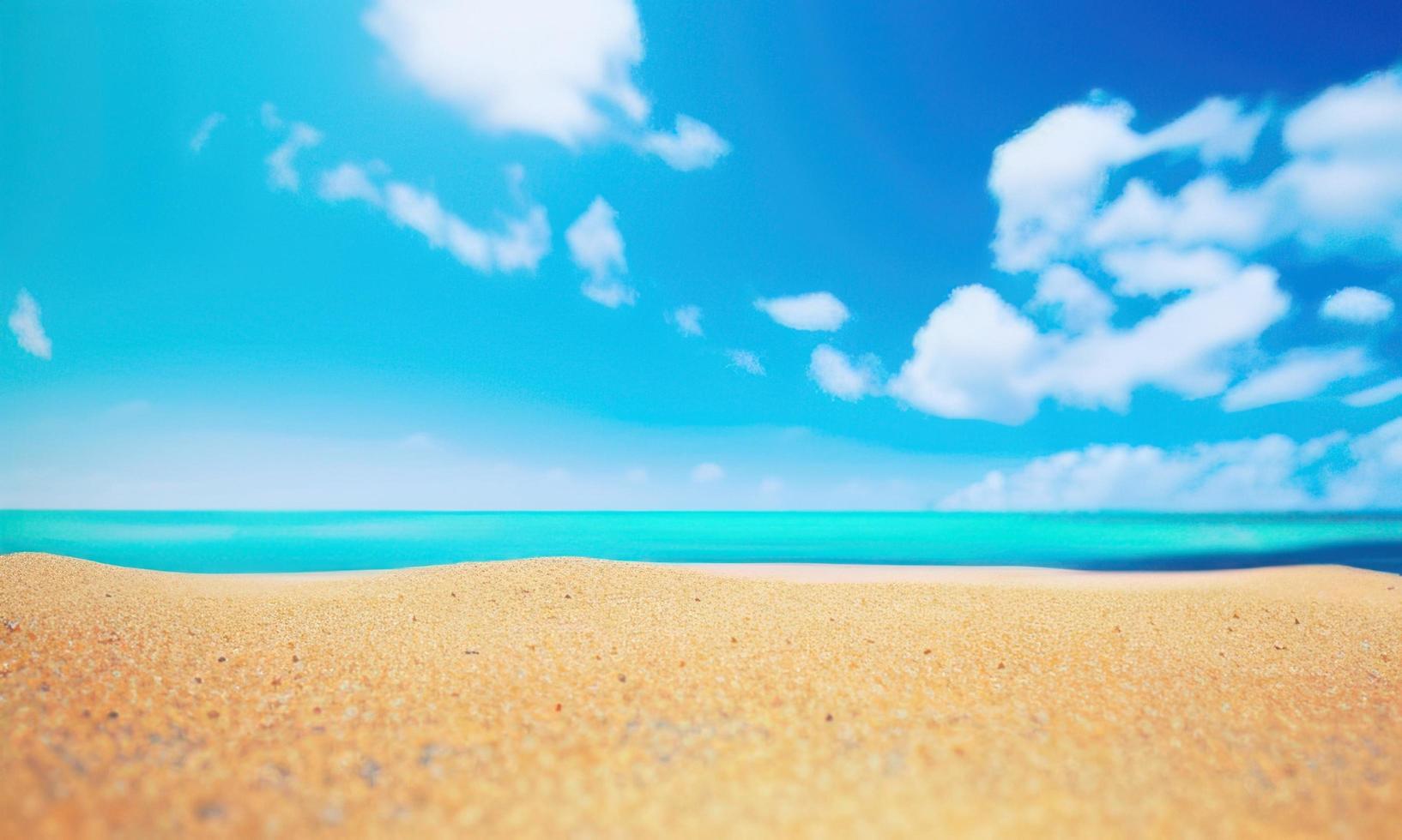 sabbia spiaggia e blu cielo foto