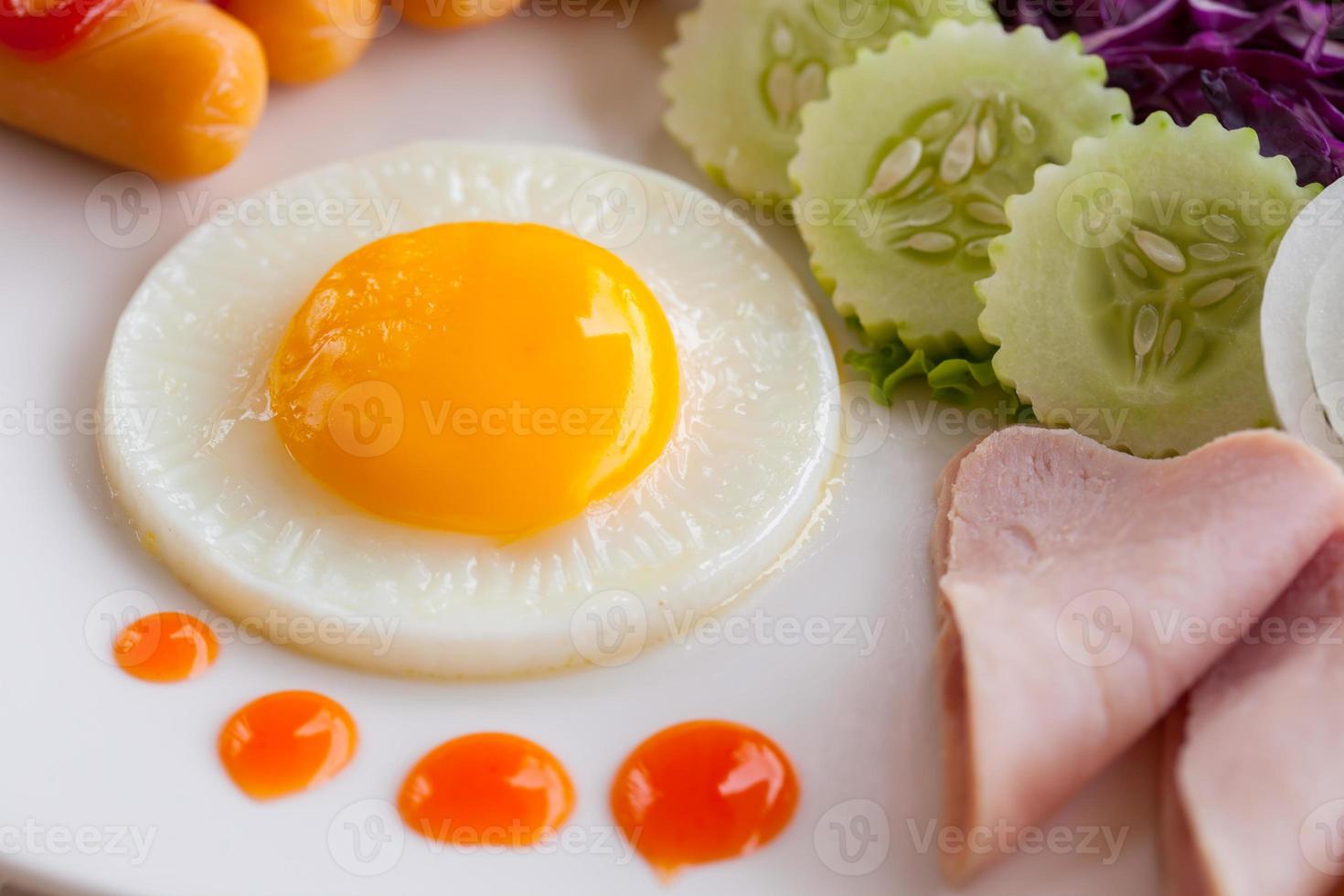 primo piano della prima colazione gourmet foto