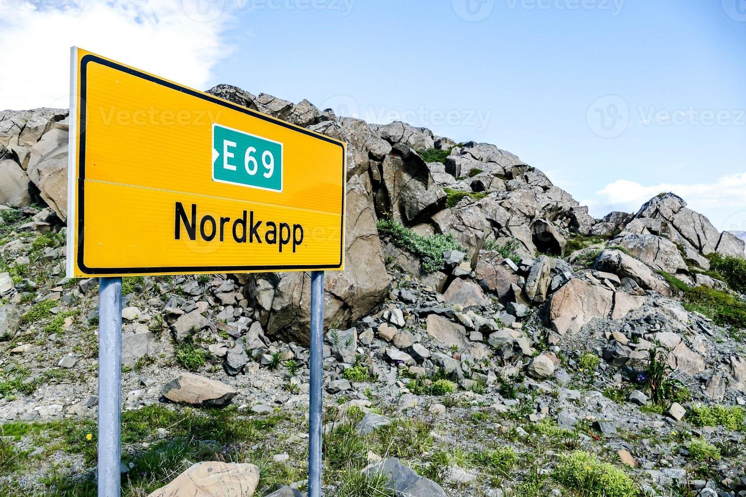 nordkapp cartello nel Svezia foto