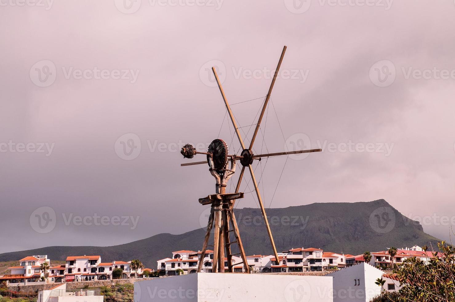 vecchio vento elica foto