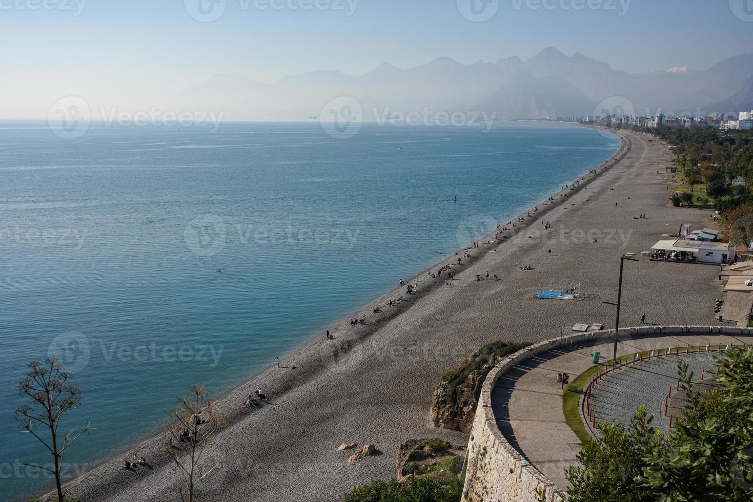 konyaalti spiaggia nel antalya città, turkiye foto