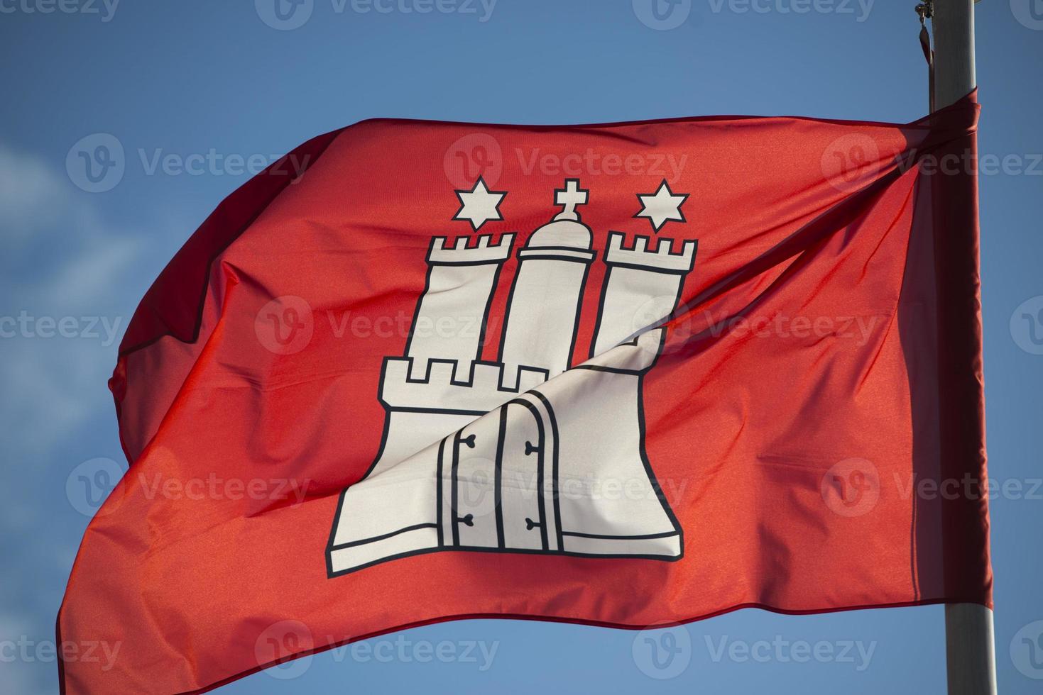 amburgo città bandiera foto