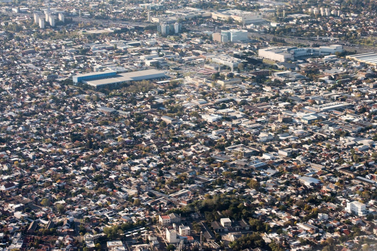 buenos arie aereo Visualizza paesaggio urbano foto