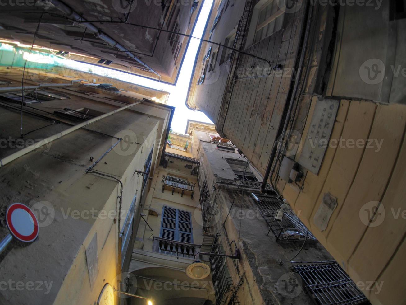 Genova storico palazzo e edifici nel vecchio cittadina foto