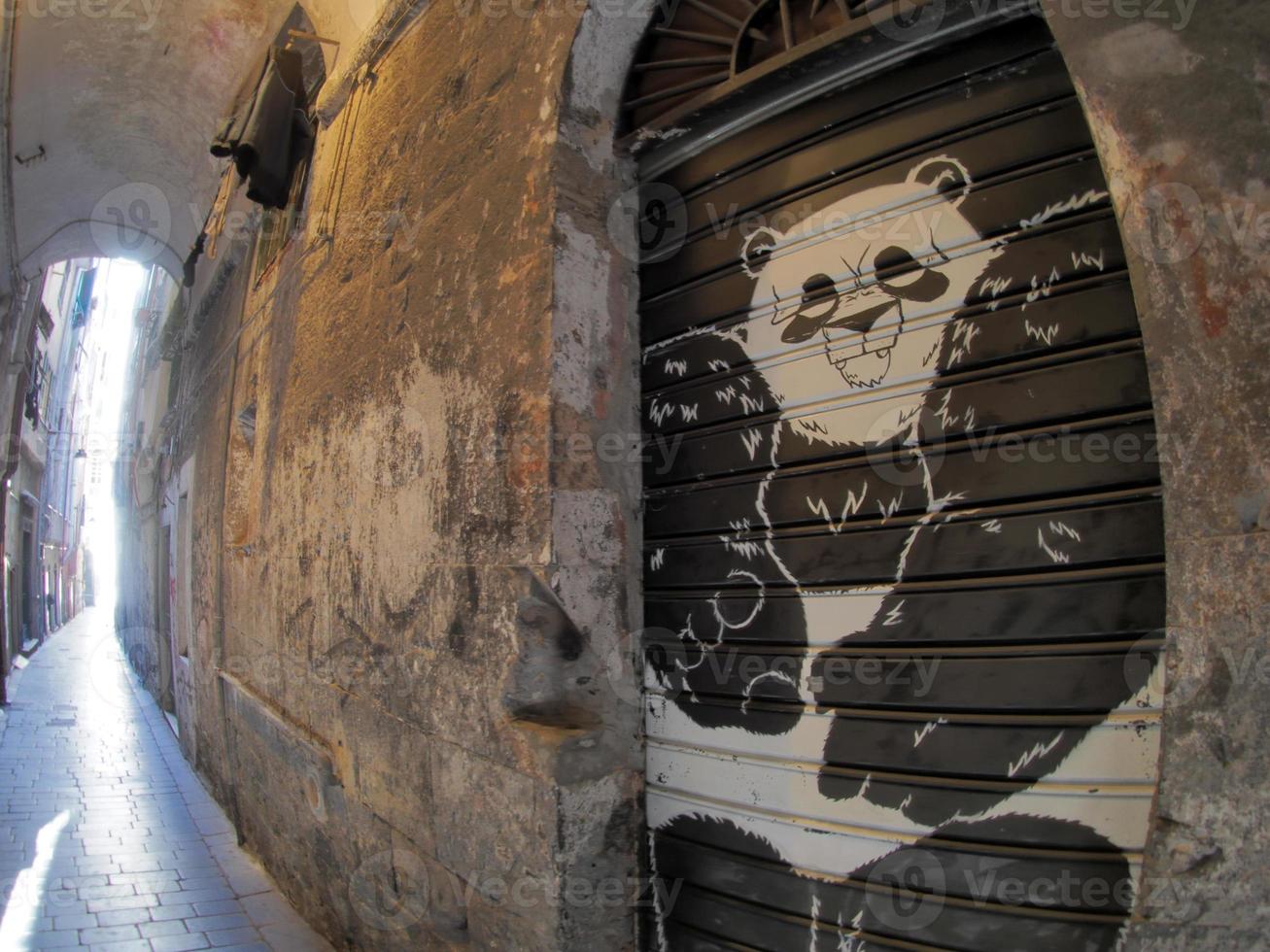 Genova storico palazzo e edifici nel vecchio cittadina foto