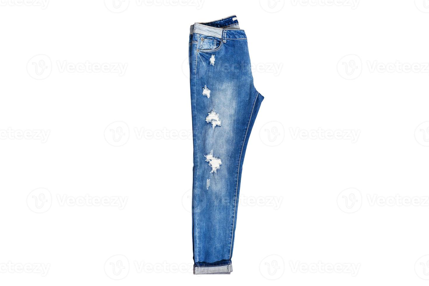 6296 blu jeans isolato su un' trasparente sfondo foto