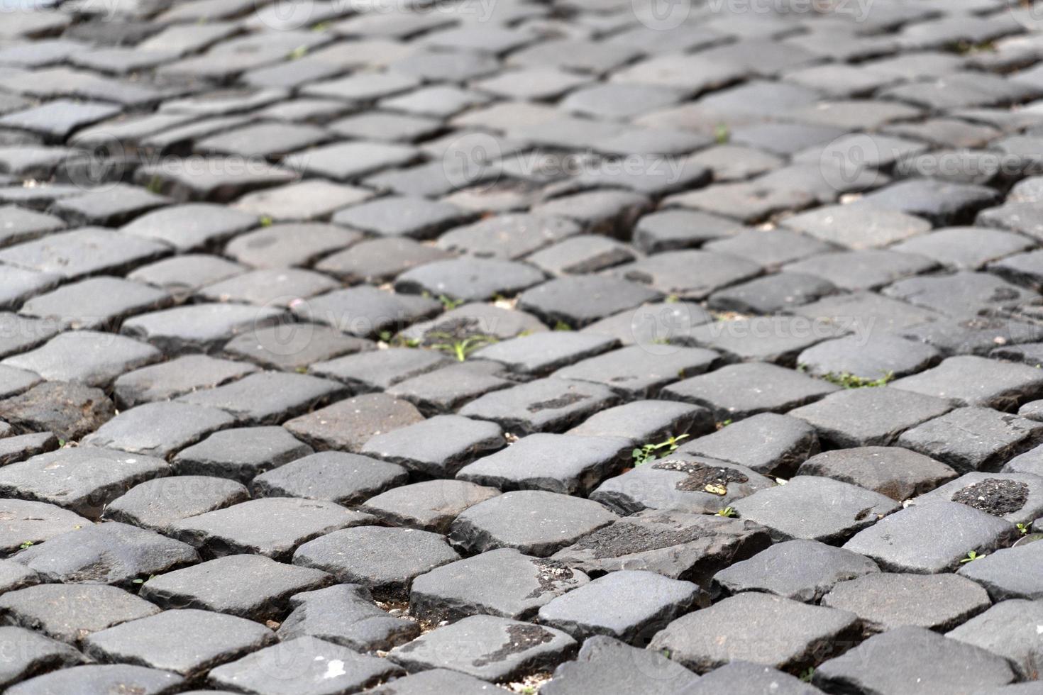 sampietrini pietra pavé strada nel Roma foto