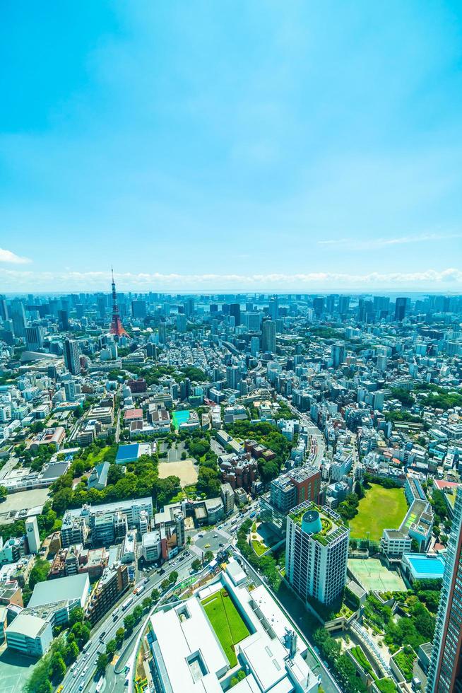 paesaggio urbano della città di tokyo, giappone foto