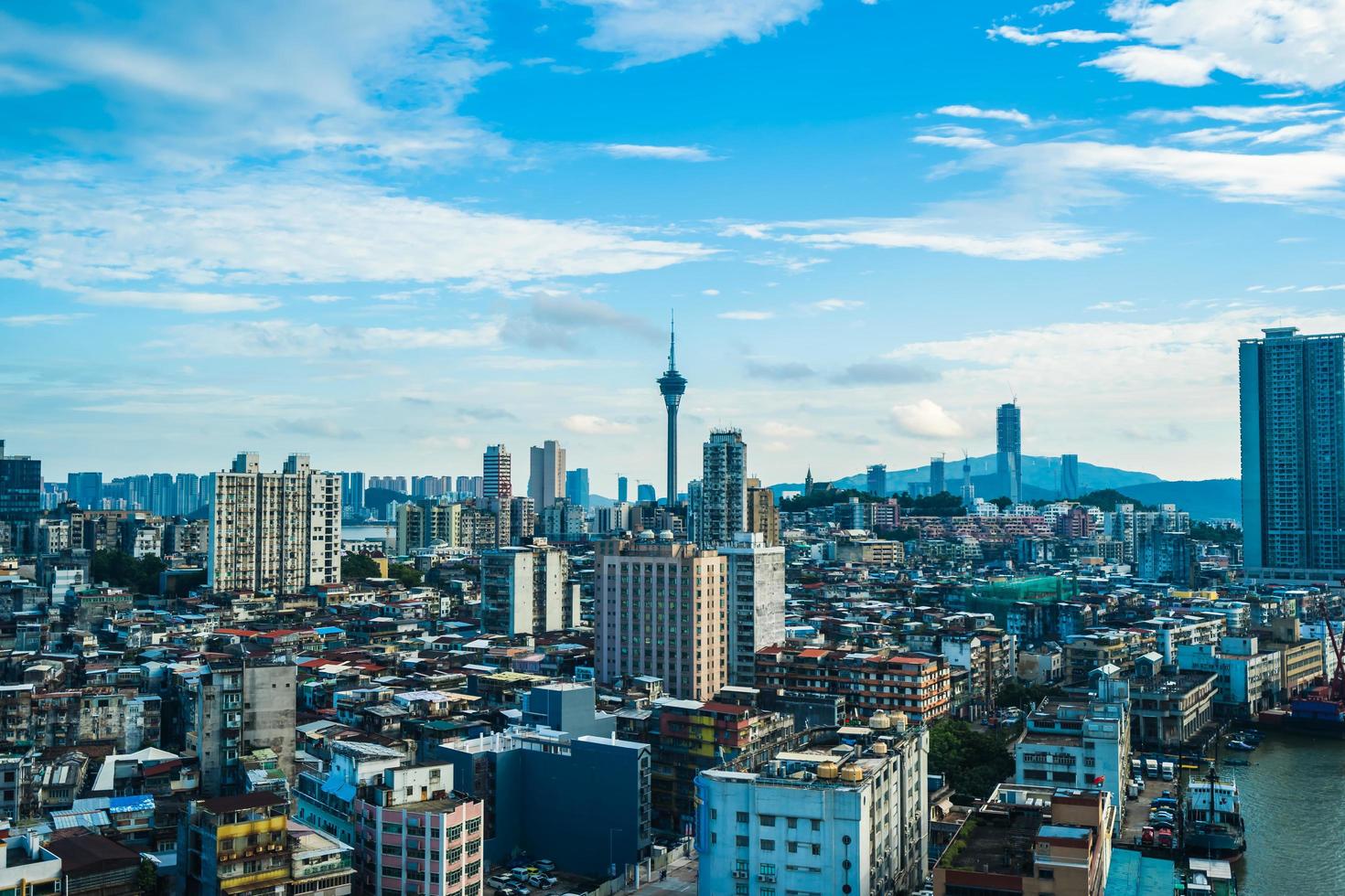 paesaggio urbano della città di macao foto