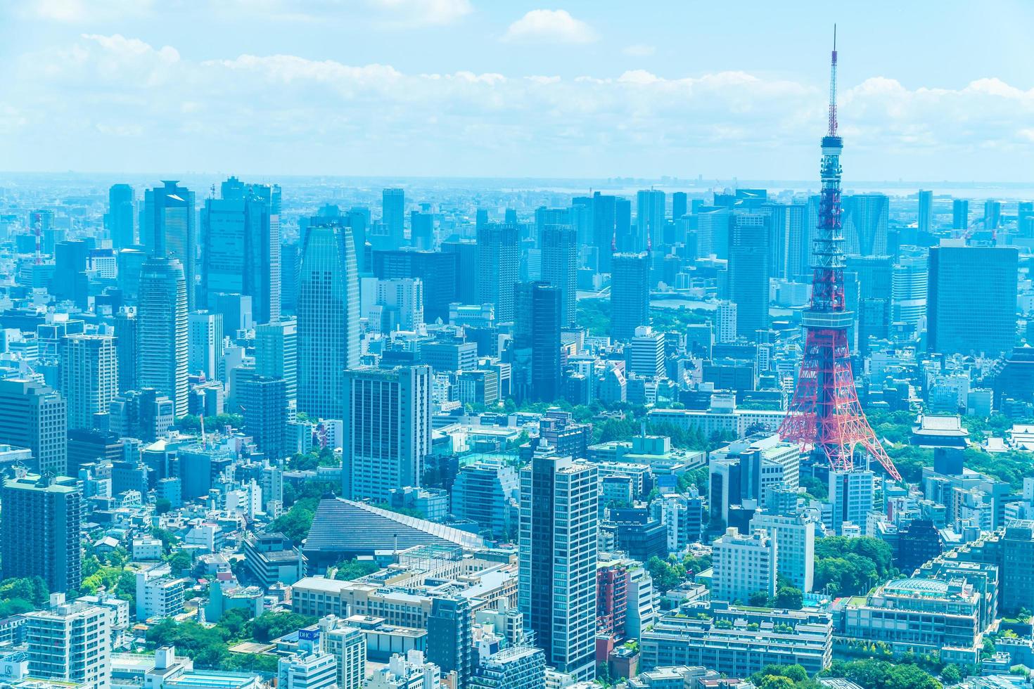 paesaggio urbano della città di tokyo, giappone foto