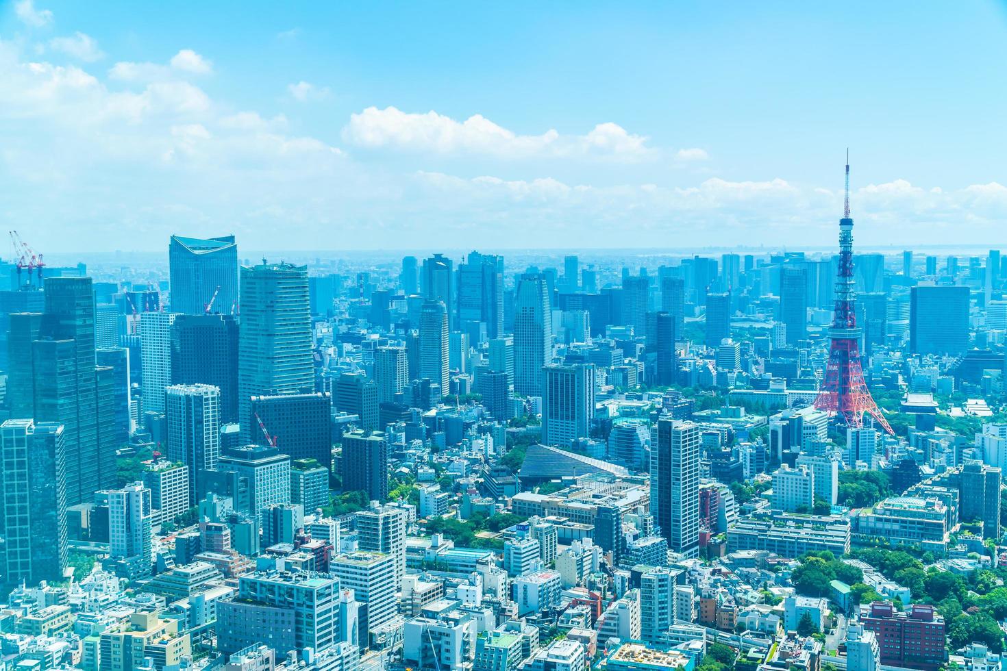 paesaggio urbano della città di tokyo, giappone foto