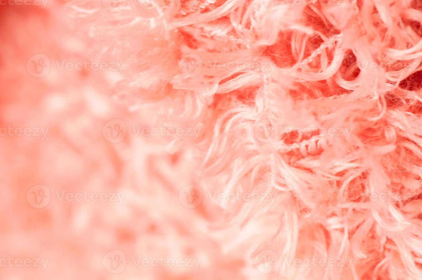 Close up morbido tappeto di cotone rosa foto