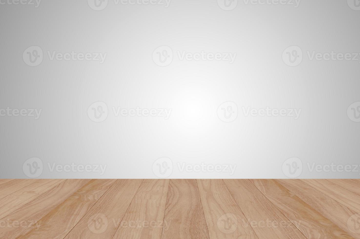piattaforma di legno su sfondo grigio foto