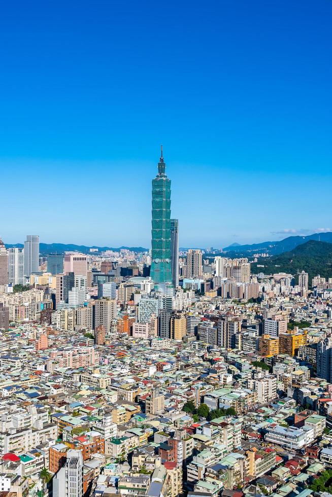 taipei 101 tower nella città di taipei, taiwan foto