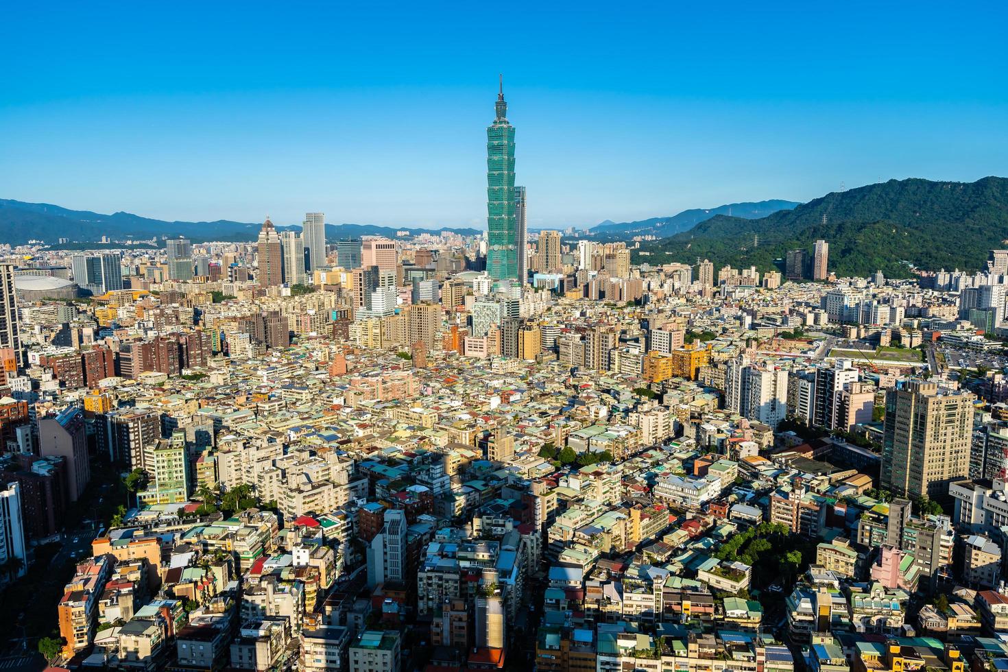 taipei 101 tower nella città di taipei, taiwan foto