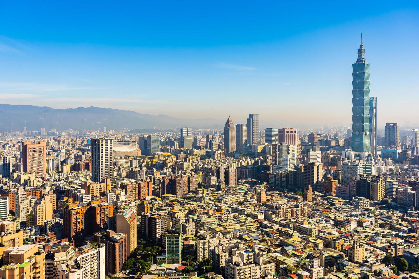 taipei 101 tower nella città di taipei, taiwan foto