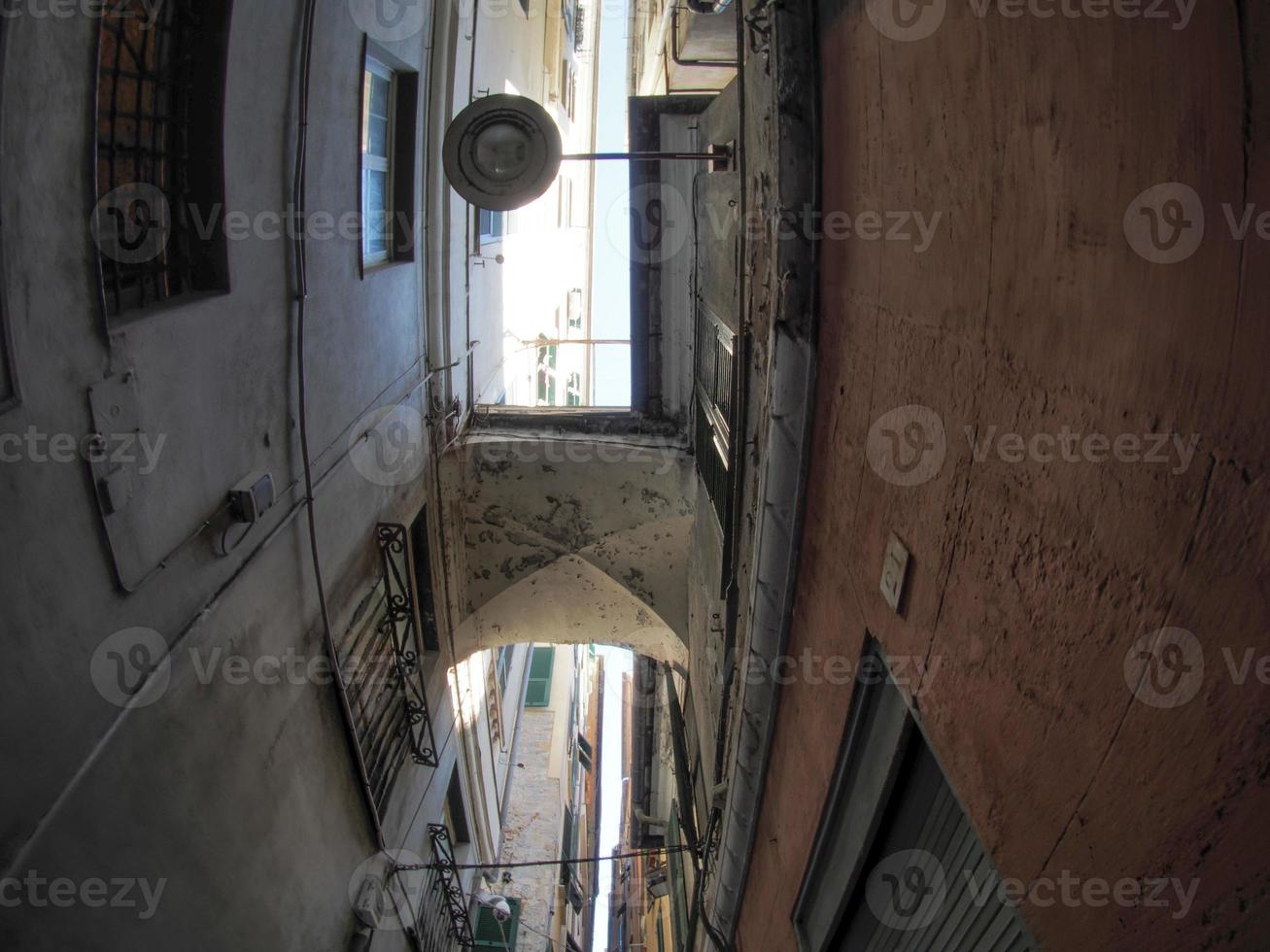 Genova storico palazzo e edifici nel vecchio cittadina foto