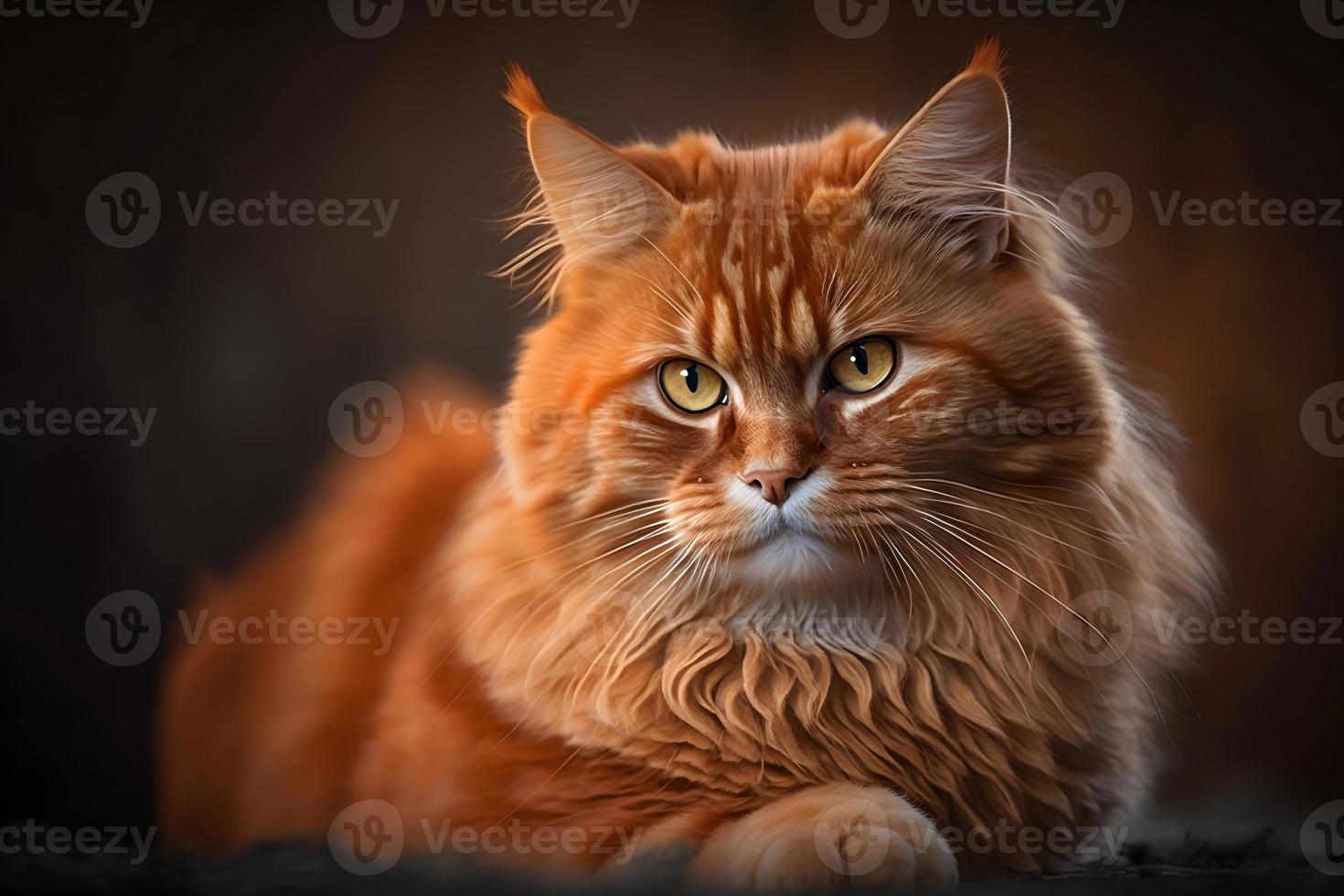 ritratto bellissimo carino arancia gatto fotografia foto