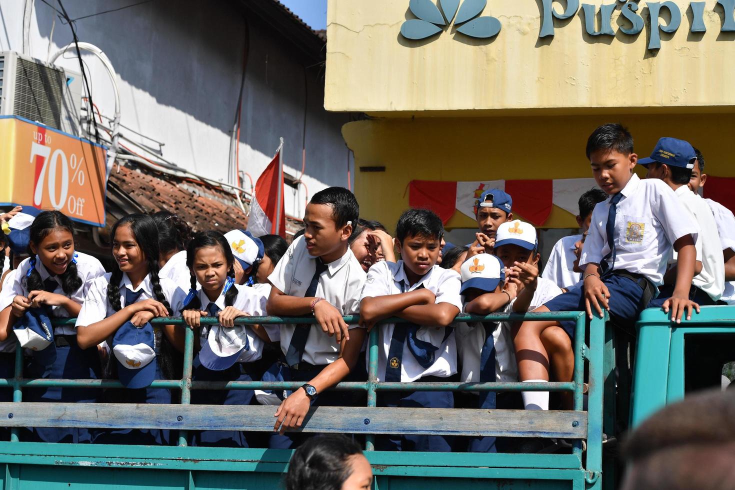 Ubud, Indonesia - agosto 17 2016 - indipendenza giorno è festeggiare tutti in giro nel il nazione foto