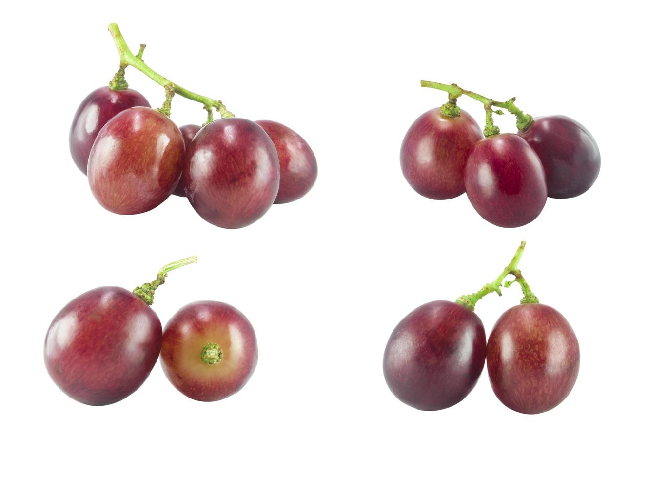 isolato rosso uva foto