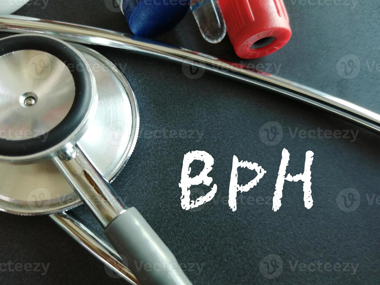 medico concettuale Immagine con bph o benigno prostatica iperplasia. foto