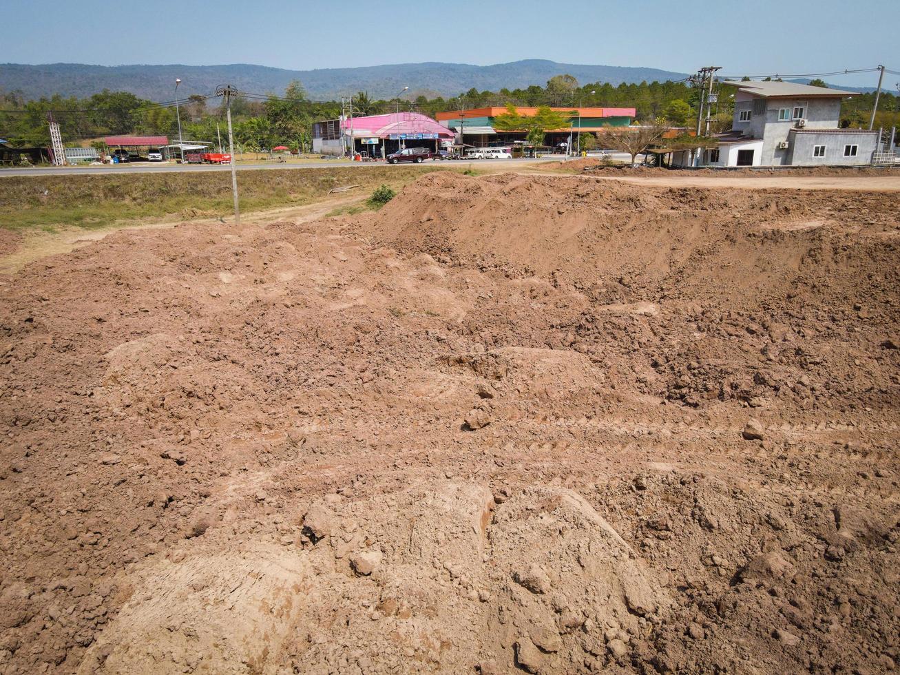 vacante terra gestione terra bonifica per terra tracciare per edificio Casa, Posizione per alloggiamento suddivisione Residenziale sviluppo Di proprietà vendita affitto acquistare o investimento casa o Casa espandere il città foto