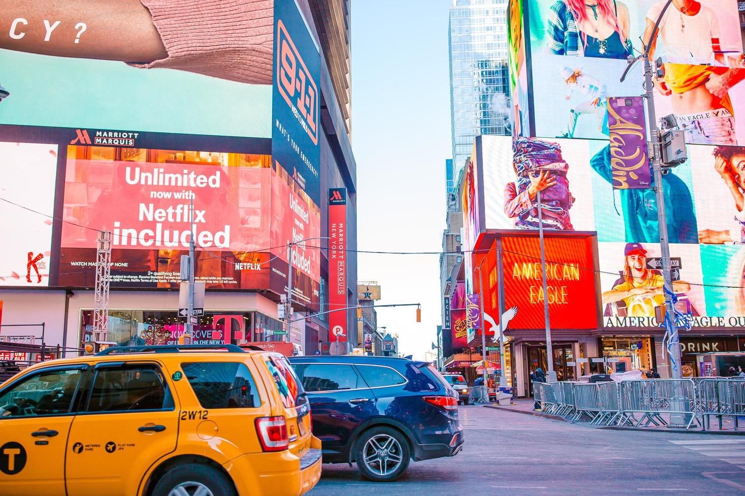 bellissimo strada di nuovo York città e America, gennaio 01, 2018 nel Manhattan, nuovo York città. professionista foto