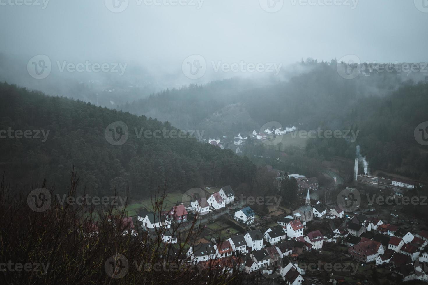 marsberg storico città nel il Sauerland, Germania durante inverno foto