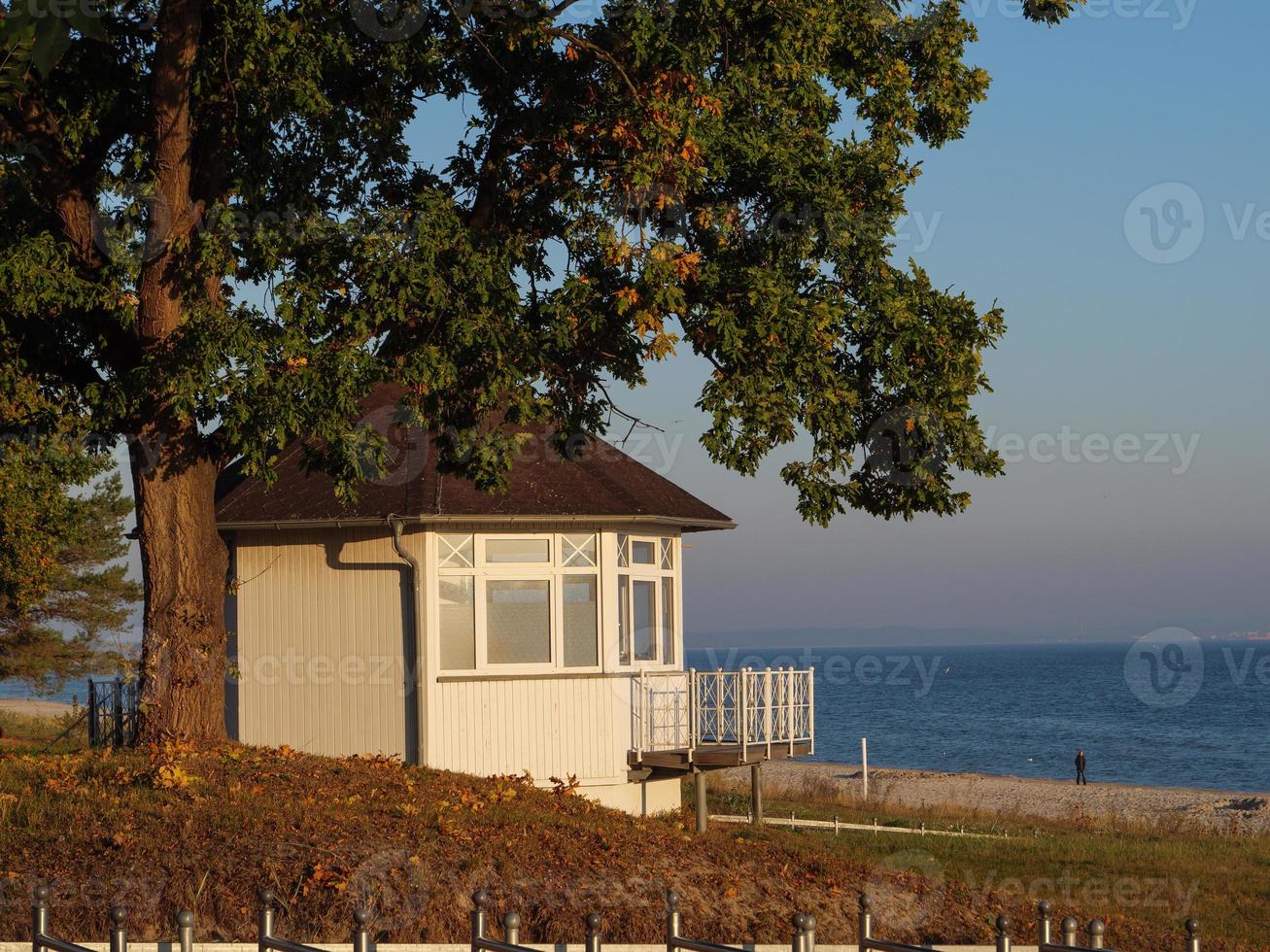 binz spiaggia su rugen isola nel Germania foto