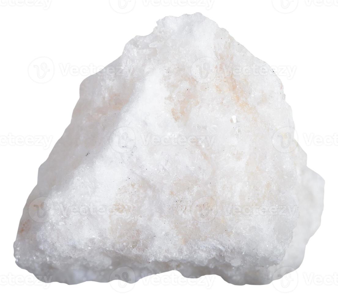 bianca anidrite roccia isolato foto