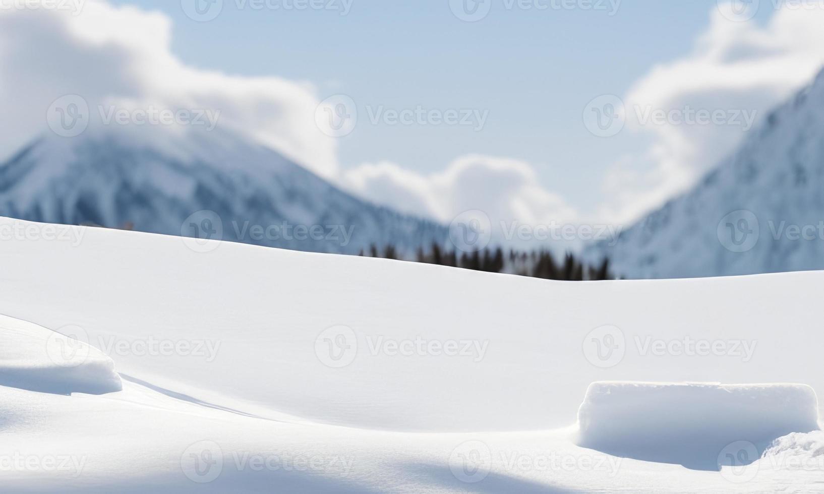 paesaggio invernale con la neve foto