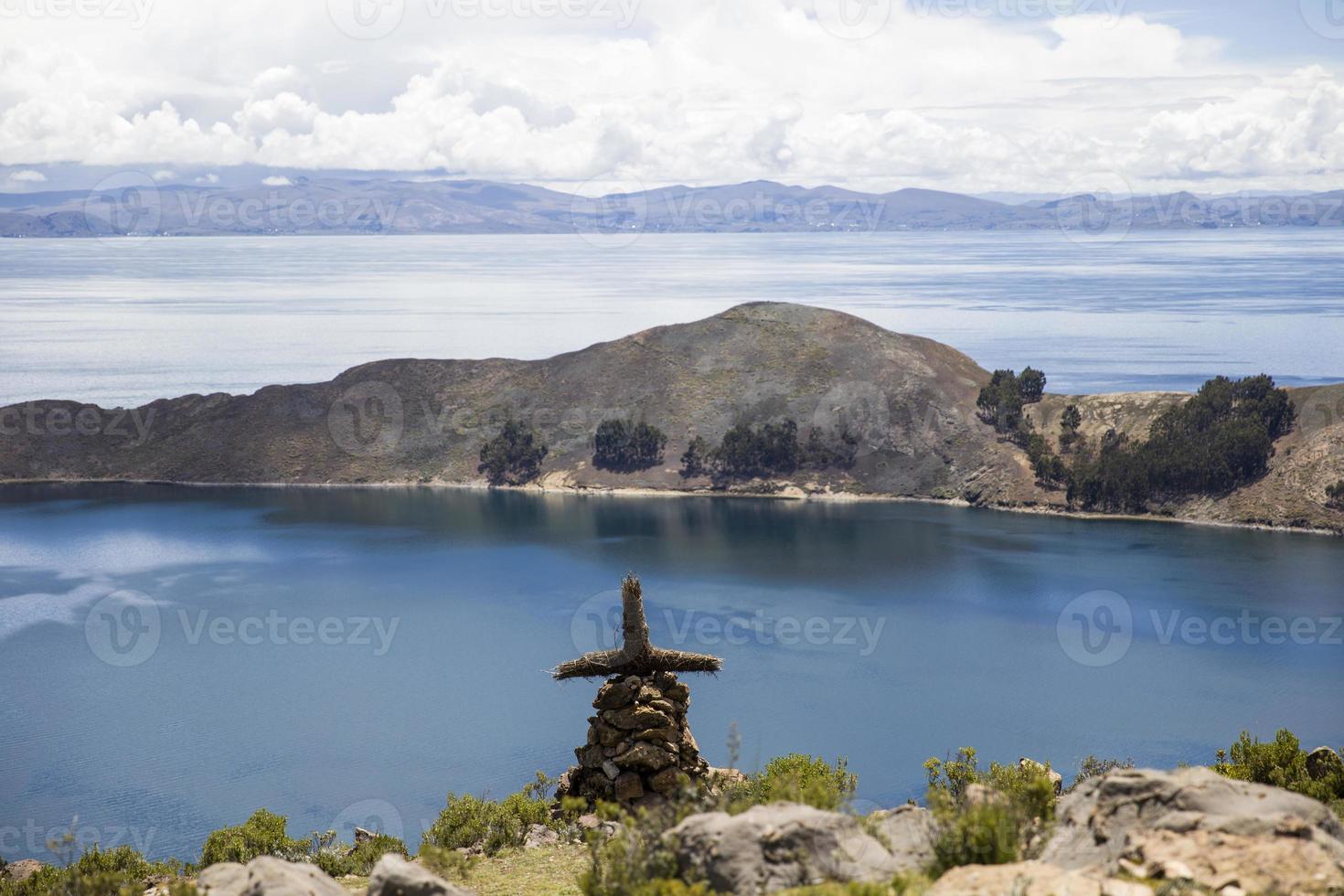 isla del sol sul lago titicaca foto