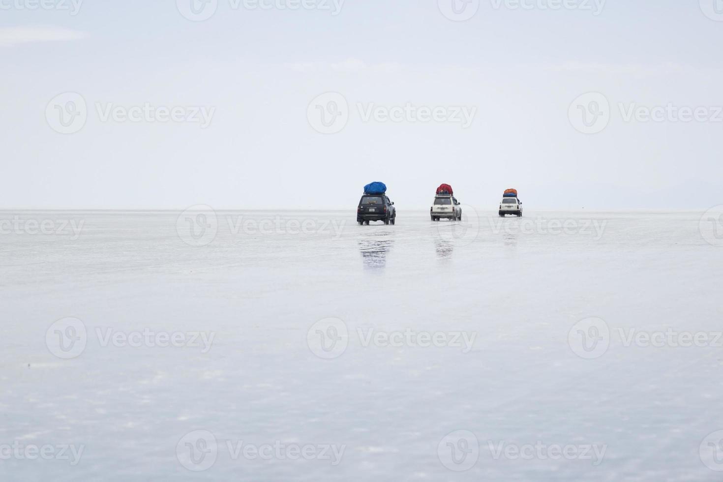 Salar de Uyuni distesa di sale in Bolivia foto