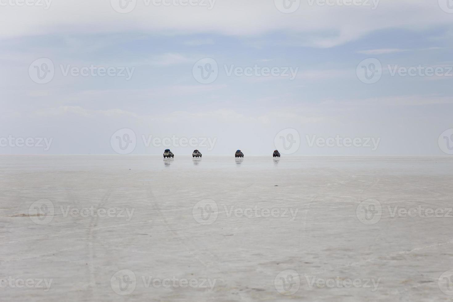 Salar de Uyuni distesa di sale in Bolivia foto