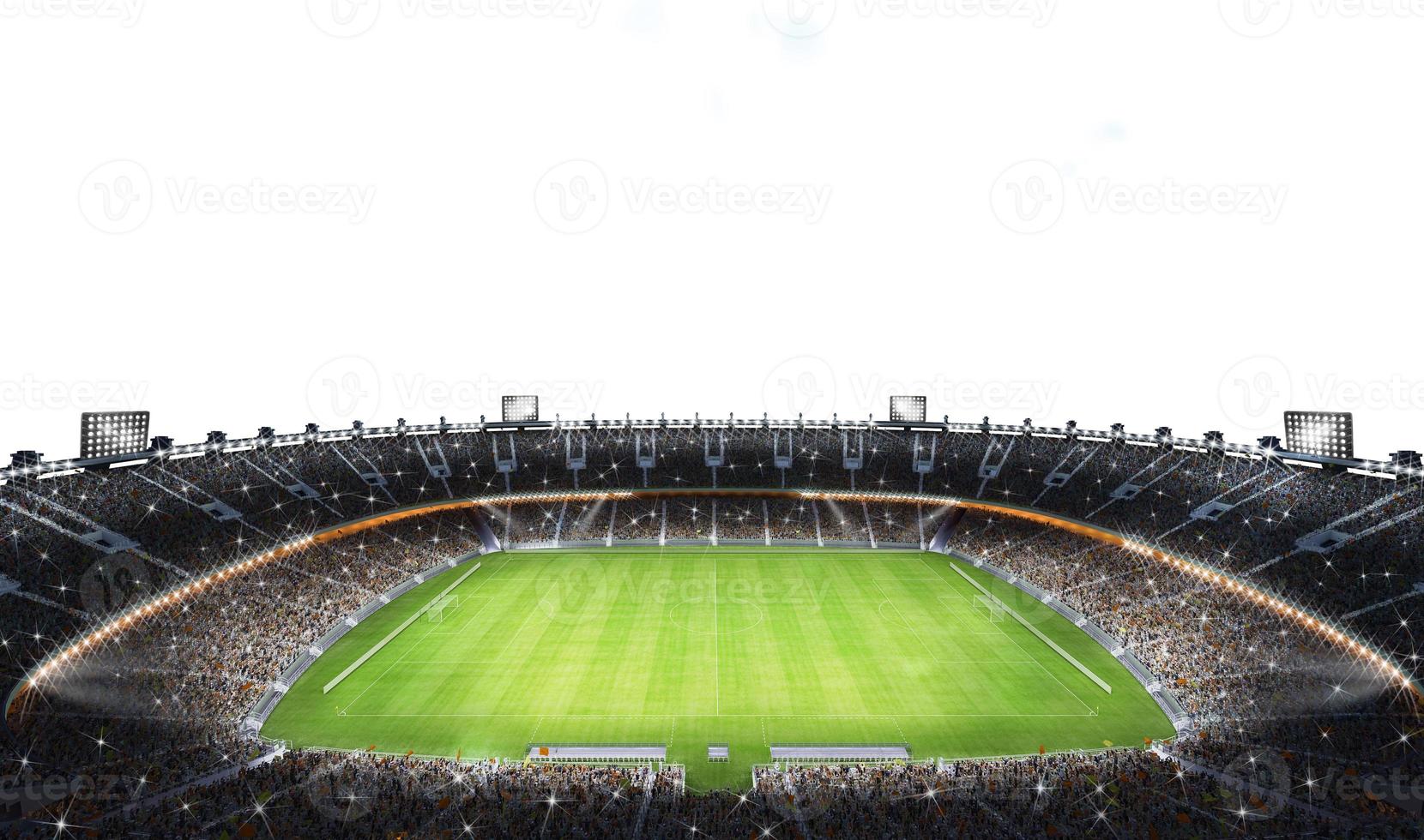 moderno calcio stadio pronto per calcio incontro. 3d rendere foto