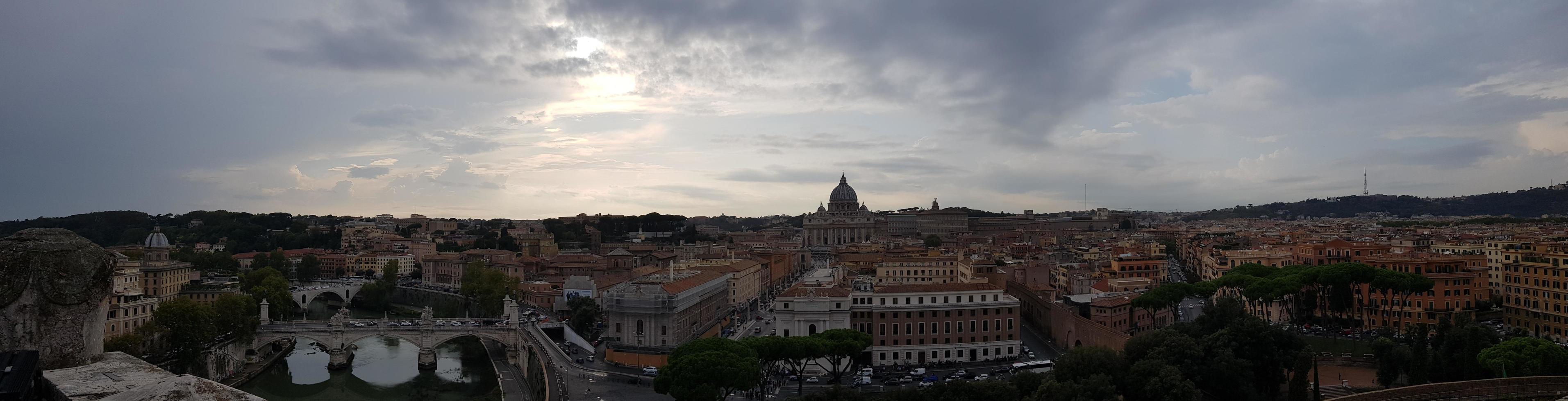 vista panoramica di roma, italia foto