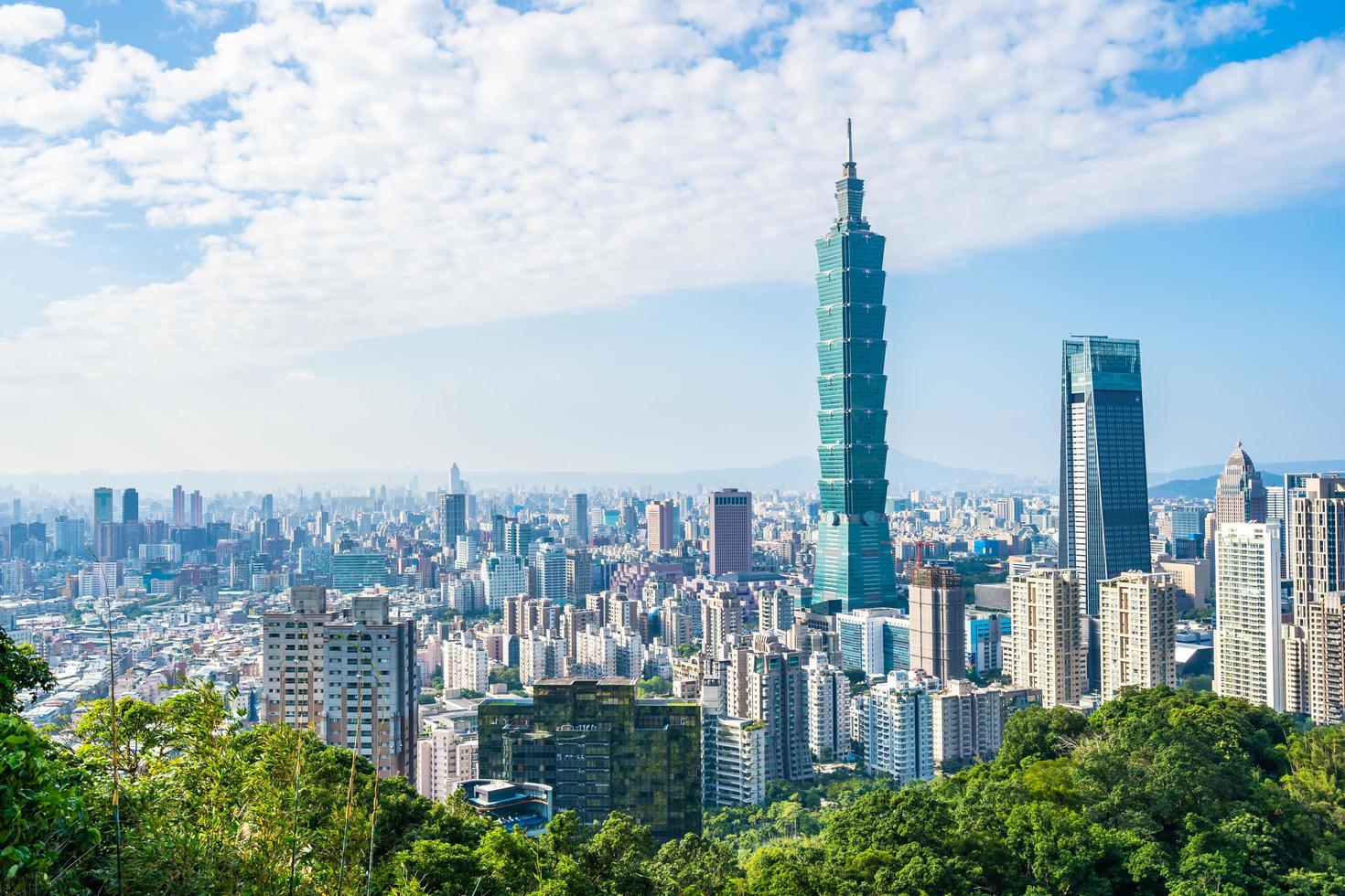 paesaggio urbano di taipei, taiwan foto